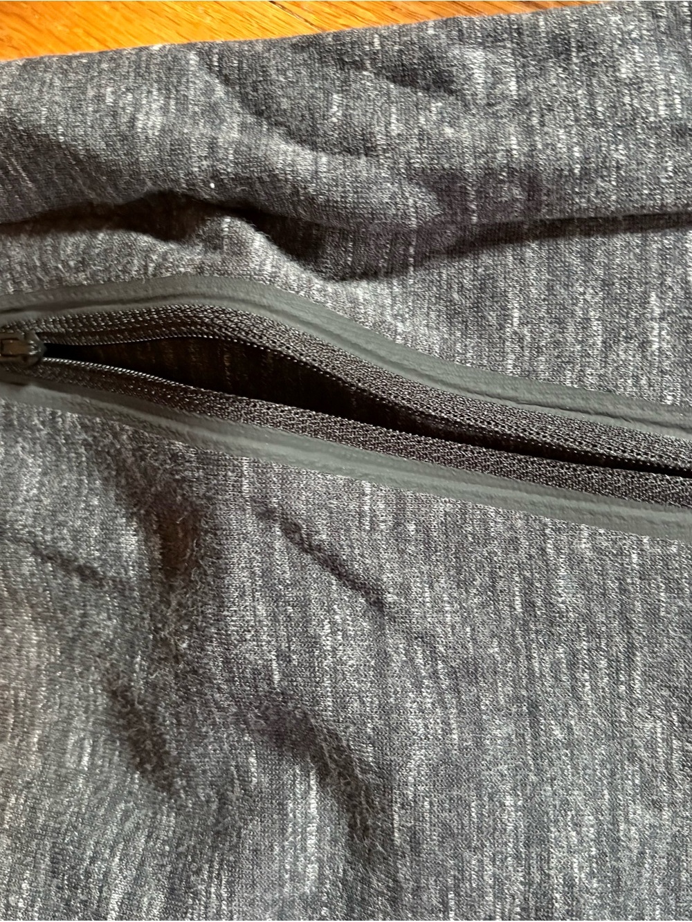 Uniqlo Dark Heather Gray Tech Fleece Tracksuit with Red Logo Patches - Picture 9 of 10